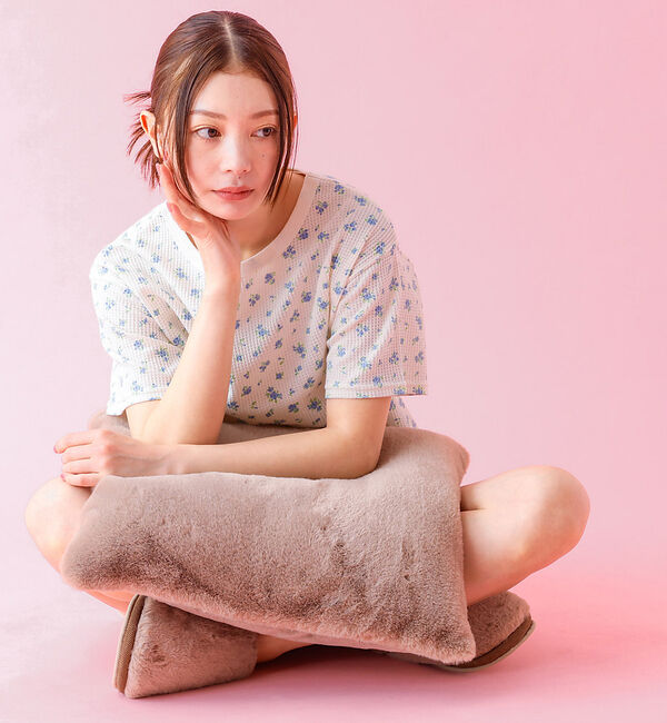 Rouge vif「【JEMORGAN / ジェーイーモーガン】半袖＆ショーツ＆巾着３点セット/ルー」|Tシャツ・カットソー|ブルー