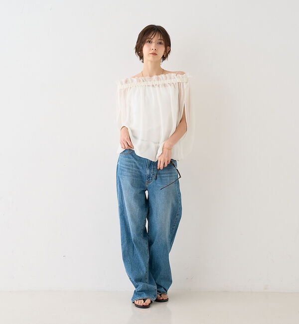 Rouge vif「【一部店舗限定】3WAYクールメッシュブラウス」|シャツ・ブラウス|