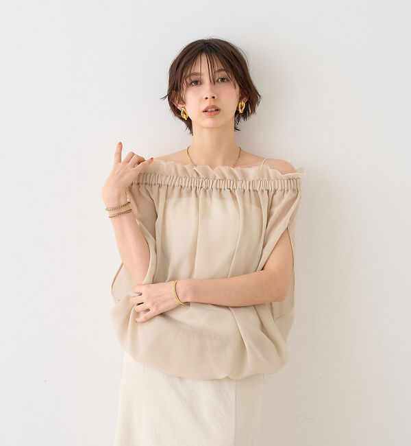 Rouge vif「【一部店舗限定】3WAYクールメッシュブラウス」|シャツ・ブラウス|