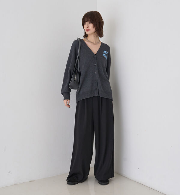 Rouge vif「【人気追加】ストレッチダンボールタックワイドパンツ」|その他|