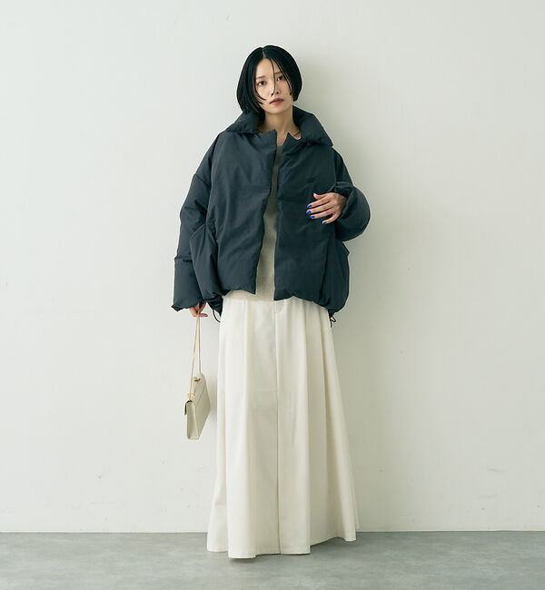 Rouge vif「【人気追加】 タックフレアマキシスカート」|スカート|