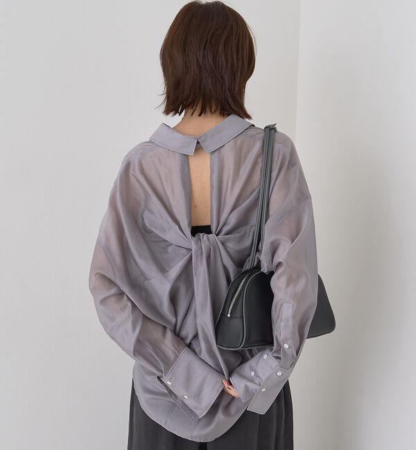 Rouge vif「【定番人気】【ロングセラー】バックツイストシャツ」|シャツ・ブラウス|