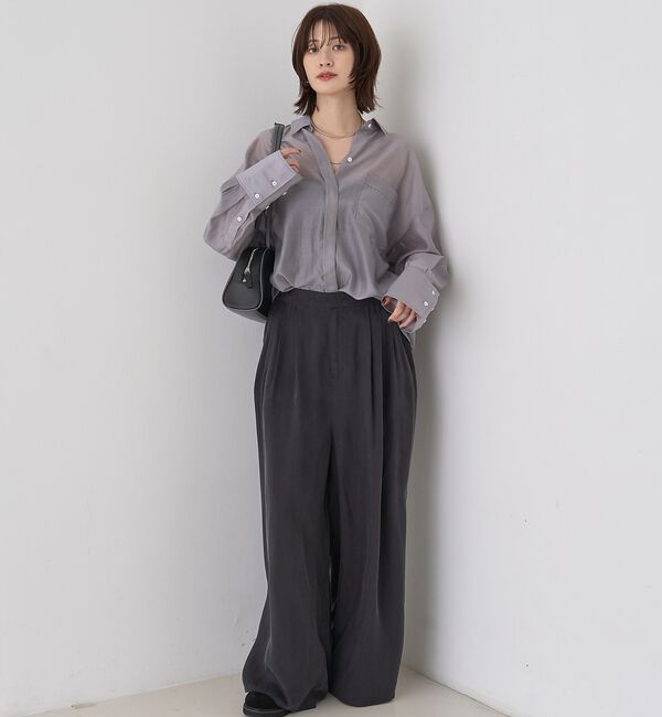 Rouge vif「【定番人気】【ロングセラー】バックツイストシャツ」|シャツ・ブラウス|