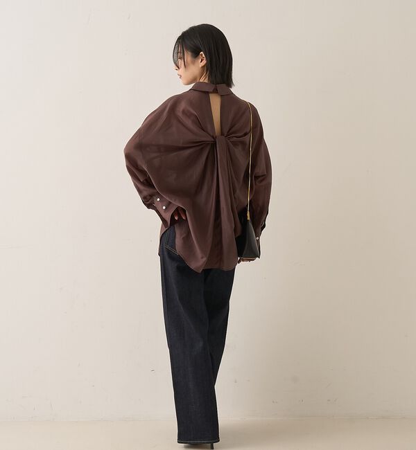 Rouge vif「【定番人気】【ロングセラー】バックツイストシャツ」|シャツ・ブラウス|