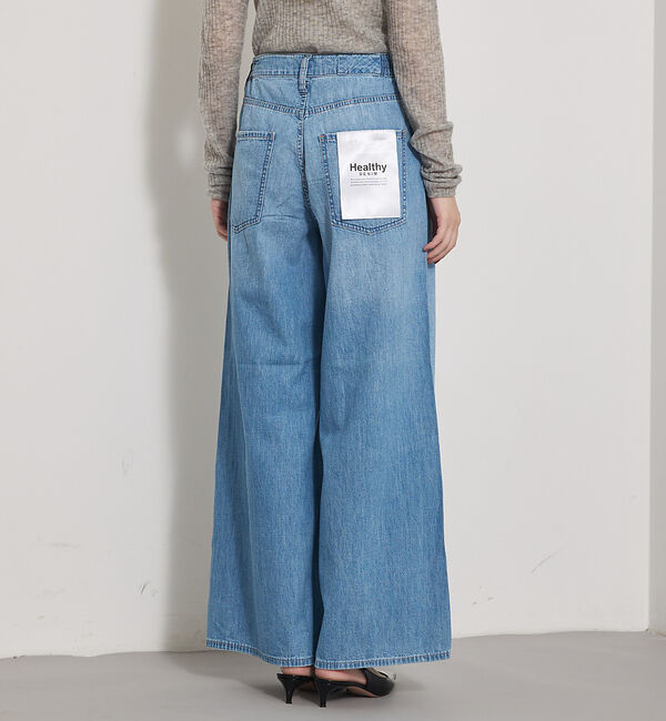 qualite「【HealthyDENIM】WildGingerEasy ワイドデニム」|デニム|
