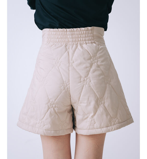 SELFIST「オリジナルロゴフラワー刺繍中綿ショートパンツ」|その他|