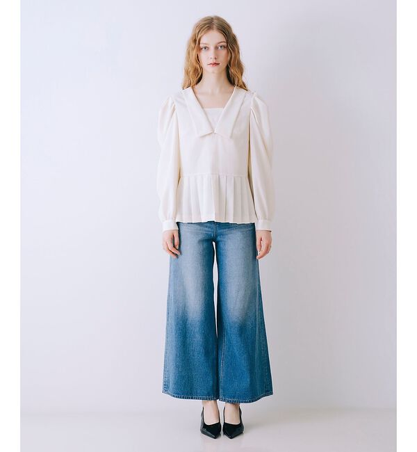 SELFIST「裾プリーツブラウス」|シャツ・ブラウス|