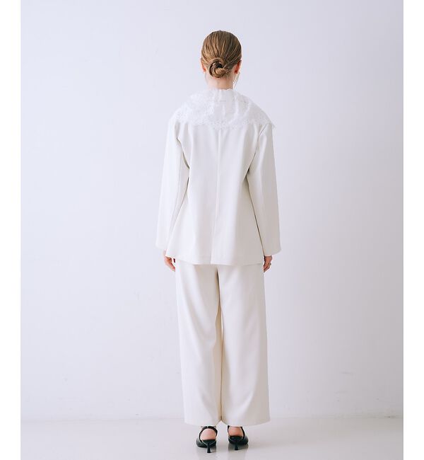 SELFIST「レース付きテーラドカラージャケット」|テーラードジャケット|