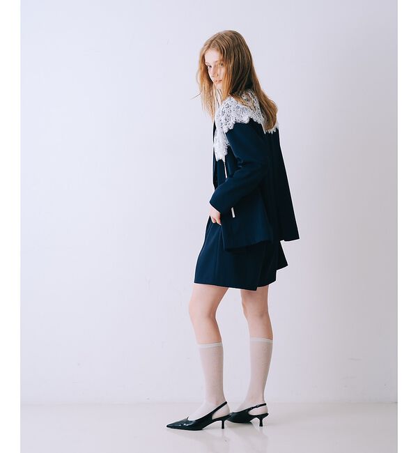 SELFIST「レース付きテーラドカラージャケット」|テーラードジャケット|