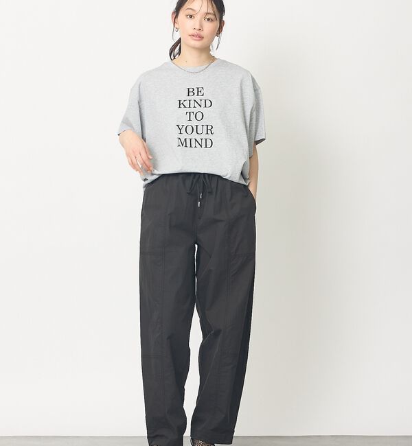 abahouse mavie「【裾タック】ロゴタックTシャツ/半袖/大人カジュアル/体型カバー【予約】」|Tシャツ・カットソー|