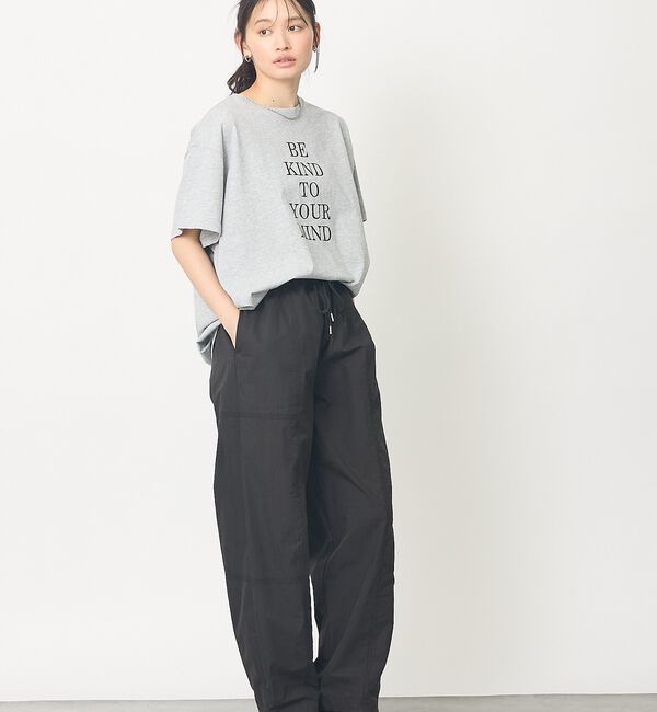 abahouse mavie「【裾タック】ロゴタックTシャツ/半袖/大人カジュアル/体型カバー【予約】」|Tシャツ・カットソー|