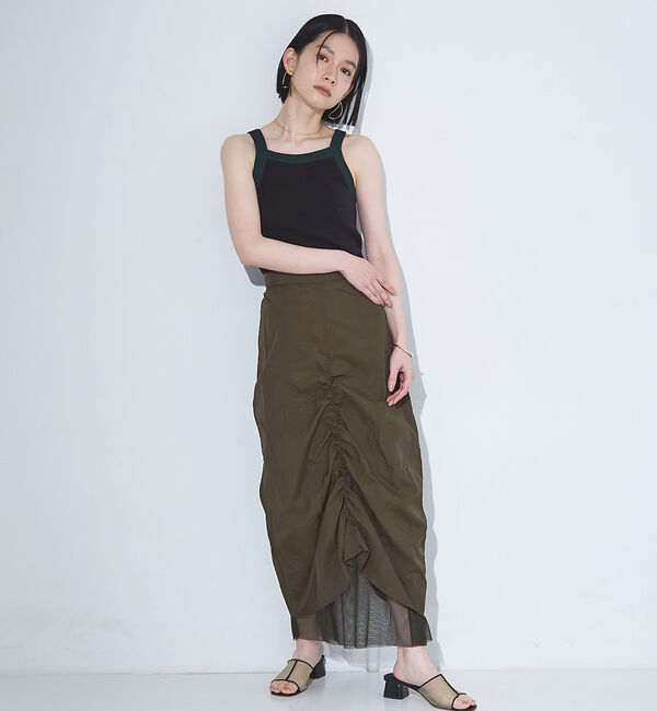 NOMINE「カップインアメスリニットタンク」|キャミソール|