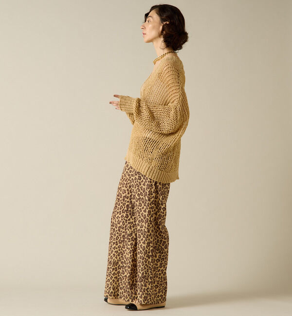 Liesse「ヒョウ柄プリントイージーパンツ」|その他|