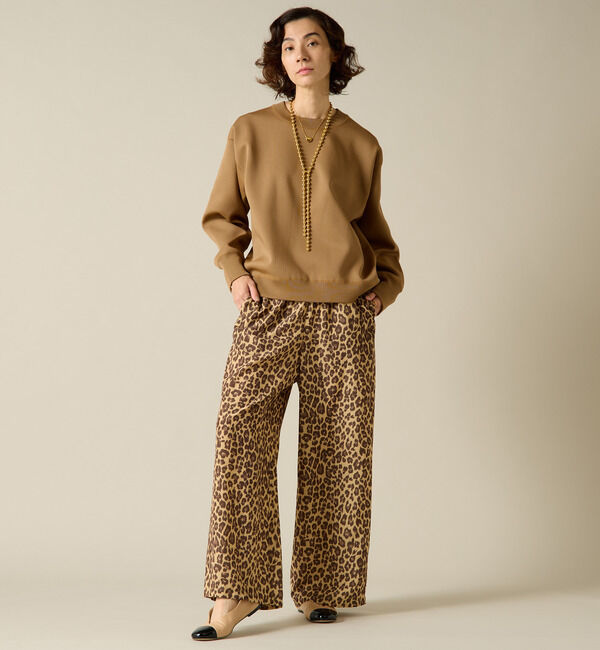 Liesse「ヒョウ柄プリントイージーパンツ」|その他|