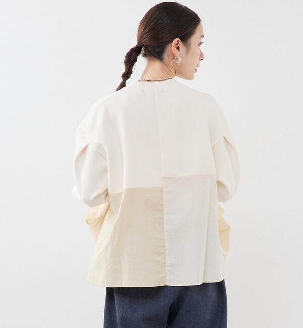 Soffitto「異素材使いプルオーバー」|Tシャツ・カットソー|