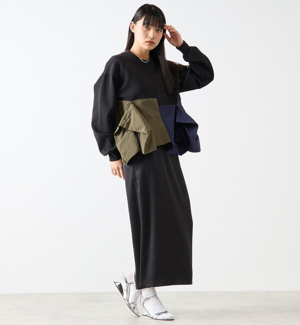 Soffitto「異素材使いプルオーバー」|Tシャツ・カットソー|