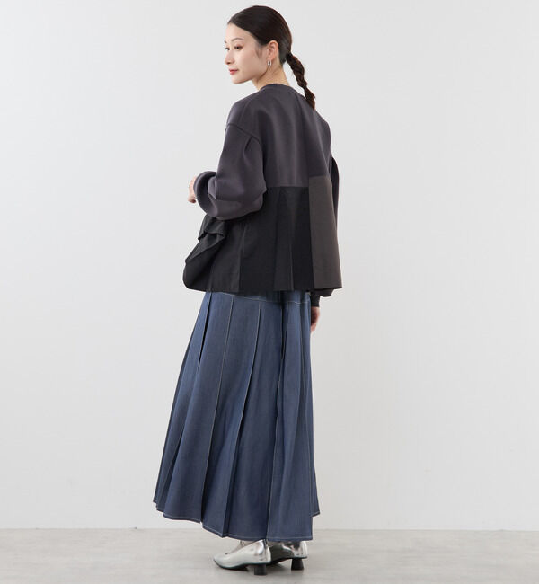 Soffitto「異素材使いプルオーバー」|Tシャツ・カットソー|