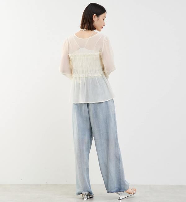 Soffitto「ギャザー切り替え2WAYブラウス」|シャツ・ブラウス|