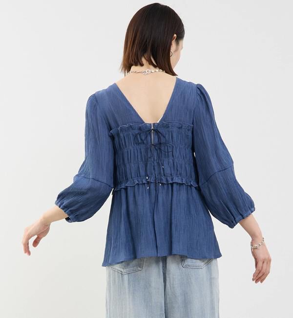 Soffitto「ギャザー切り替え2WAYブラウス」|シャツ・ブラウス|