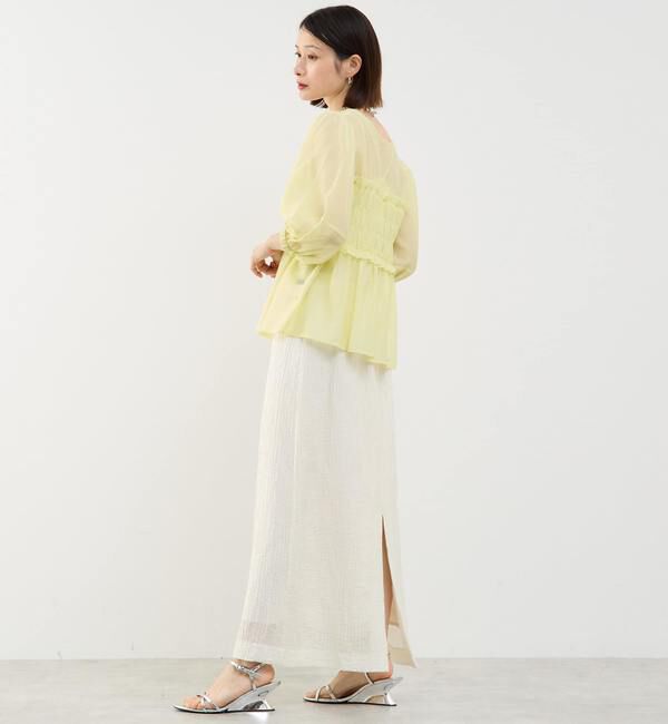 Soffitto「ギャザー切り替え2WAYブラウス」|シャツ・ブラウス|