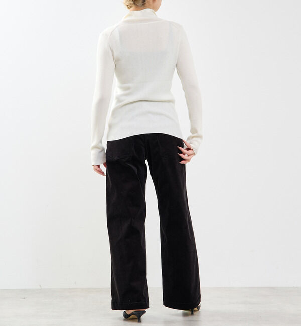 SOFFITTO「釦開きタートルニット」|Tシャツ・カットソー|