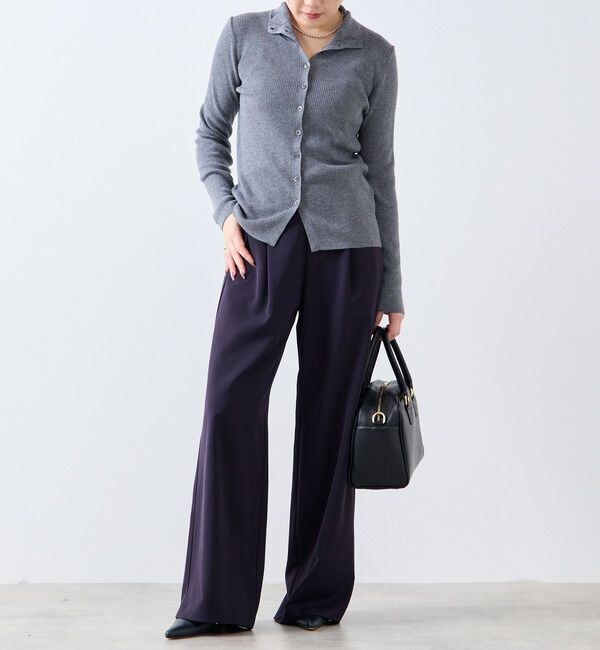 SOFFITTO「釦開きタートルニット」|Tシャツ・カットソー|