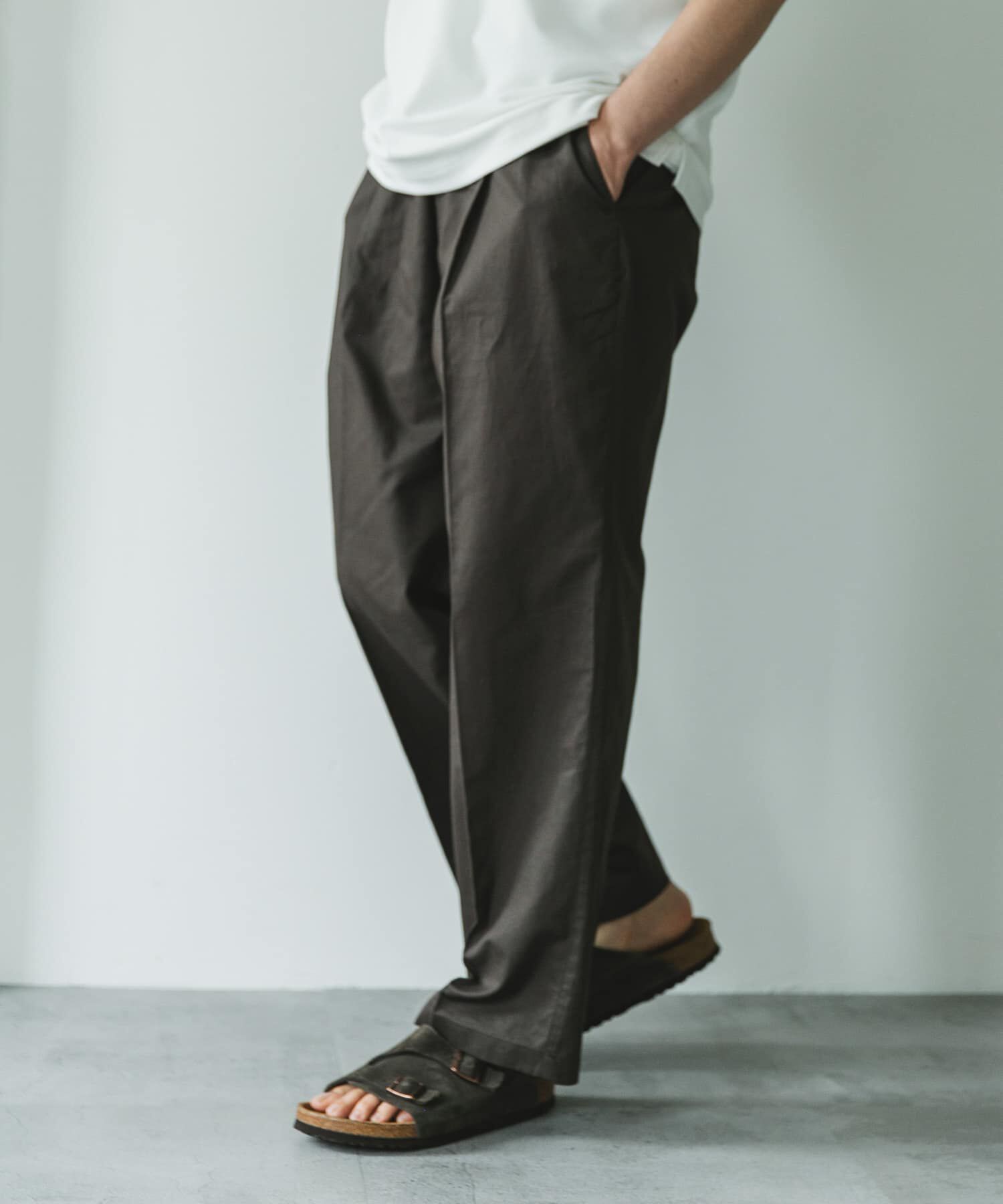 URBAN RESEARCH DOORS「コットンリネンマーセライズライトチノトラウザー」|その他|