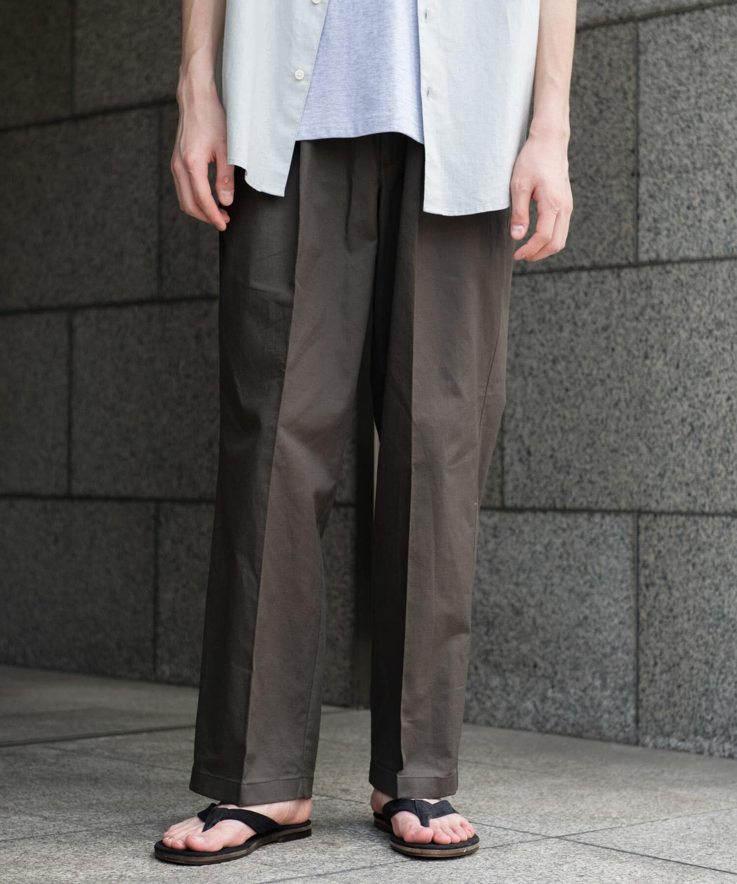 URBAN RESEARCH DOORS「コットンリネンマーセライズライトチノトラウザー」|その他|