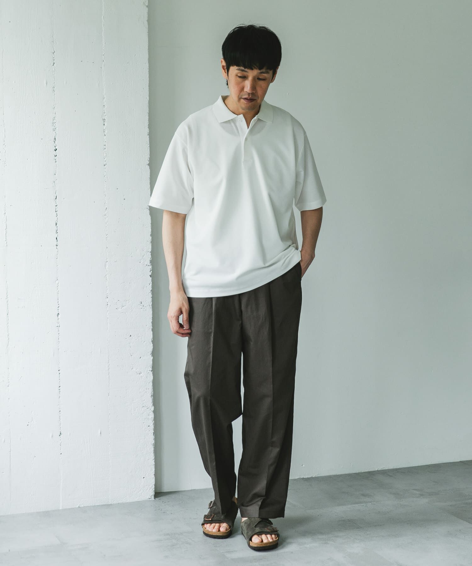 URBAN RESEARCH DOORS「コットンリネンマーセライズライトチノトラウザー」|その他|