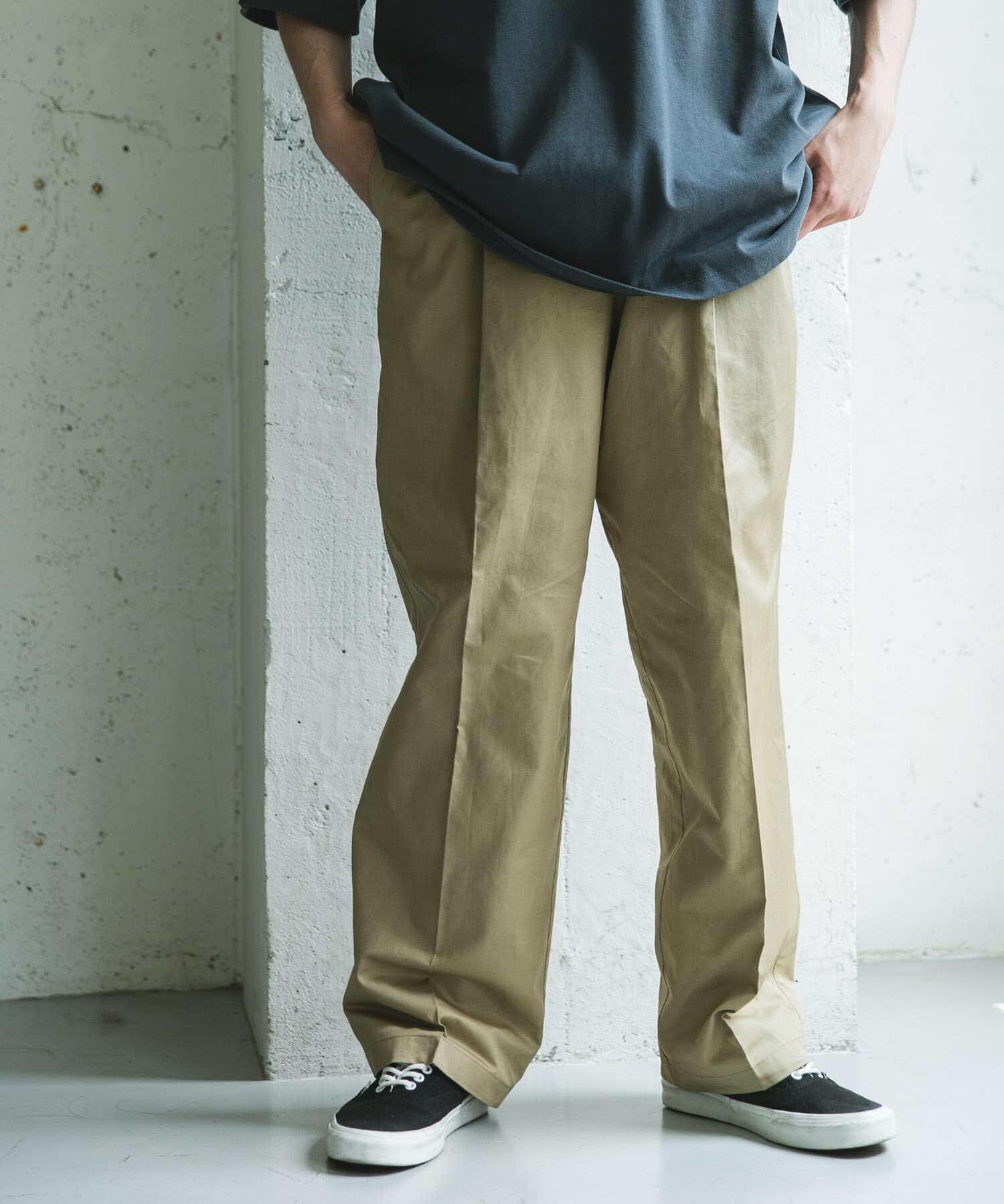 URBAN RESEARCH DOORS「コットンリネンマーセライズライトチノトラウザー」|その他|