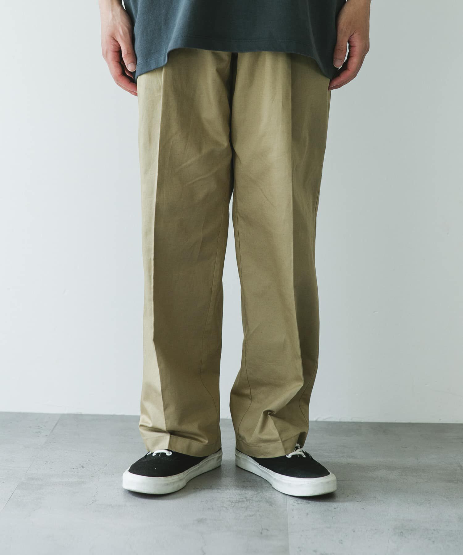 URBAN RESEARCH DOORS「コットンリネンマーセライズライトチノトラウザー」|その他|