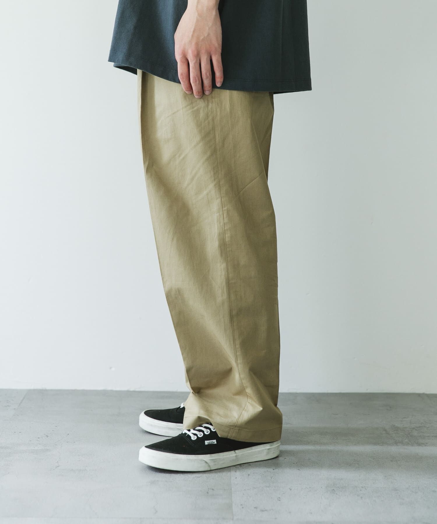 URBAN RESEARCH DOORS「コットンリネンマーセライズライトチノトラウザー」|その他|