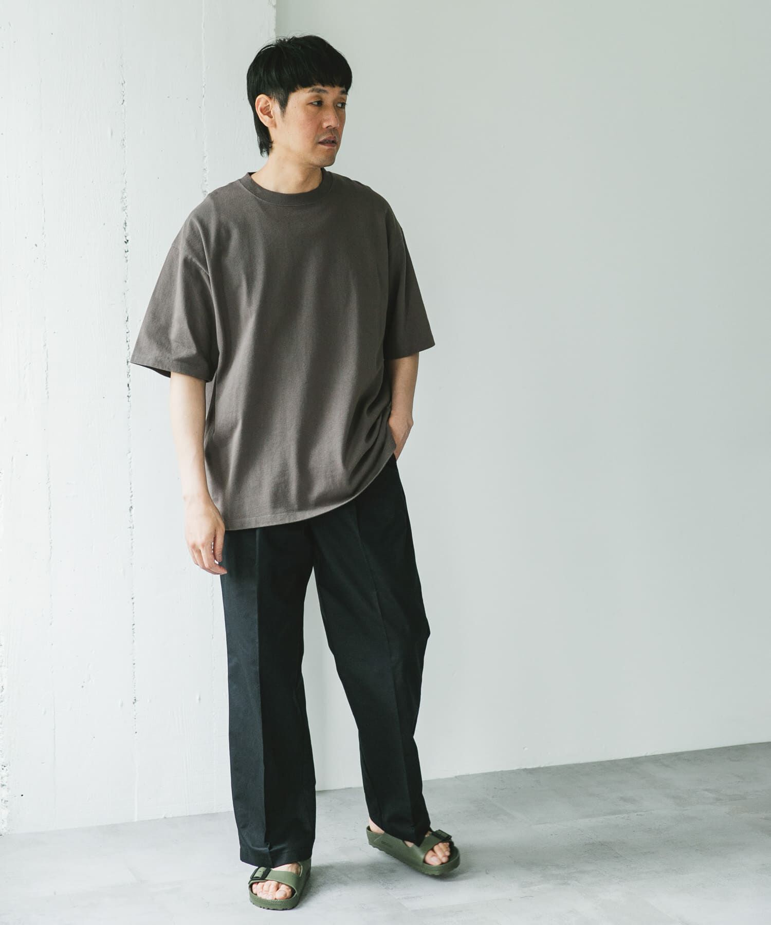 URBAN RESEARCH DOORS「コットンリネンマーセライズライトチノトラウザー」|その他|