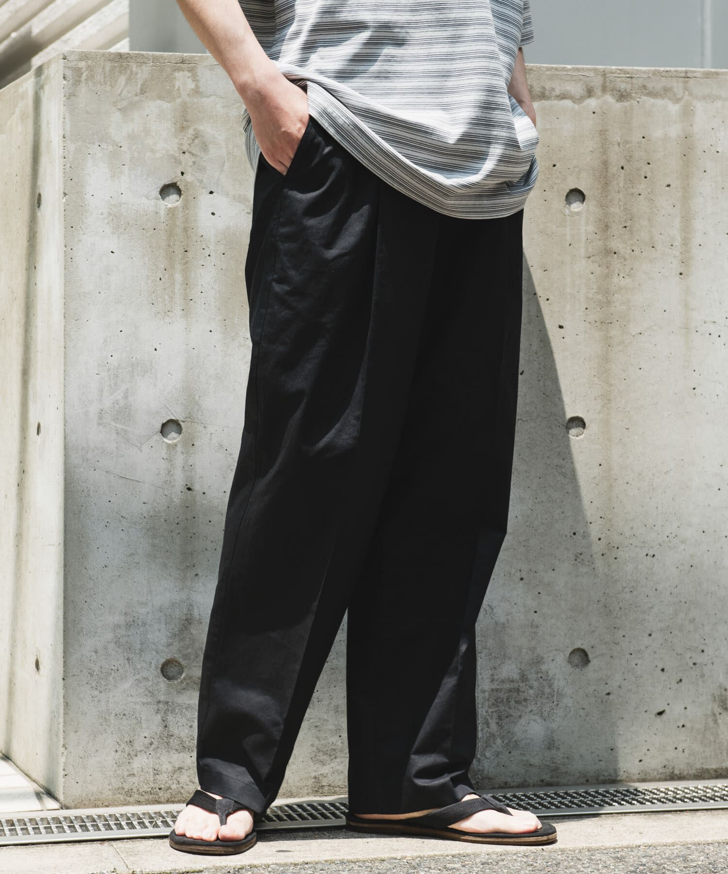 URBAN RESEARCH DOORS「コットンリネンマーセライズライトチノトラウザー」|その他|