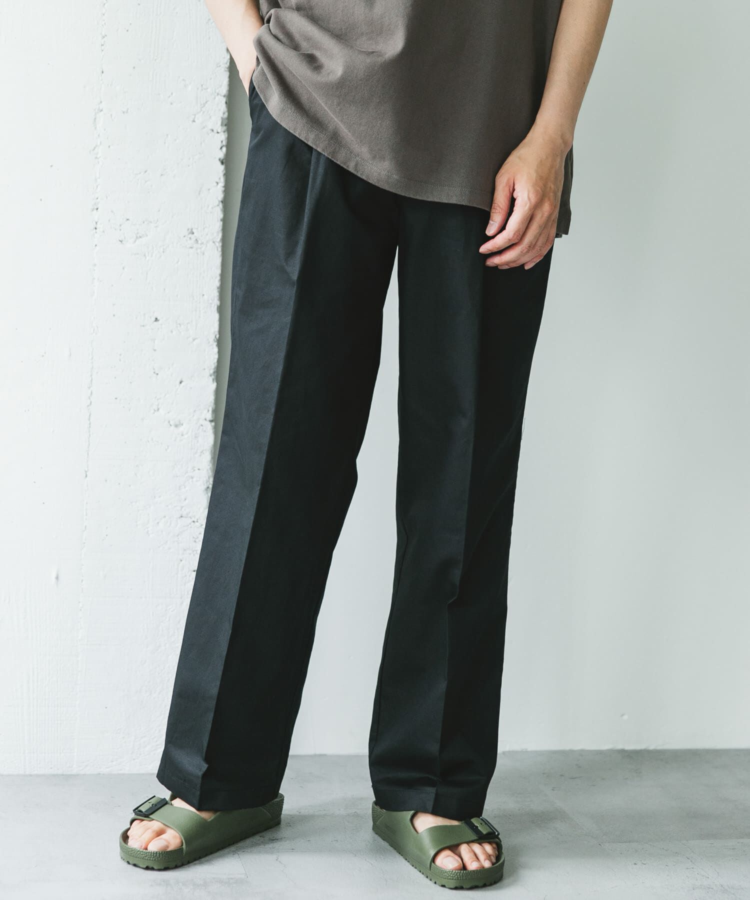 URBAN RESEARCH DOORS「コットンリネンマーセライズライトチノトラウザー」|その他|