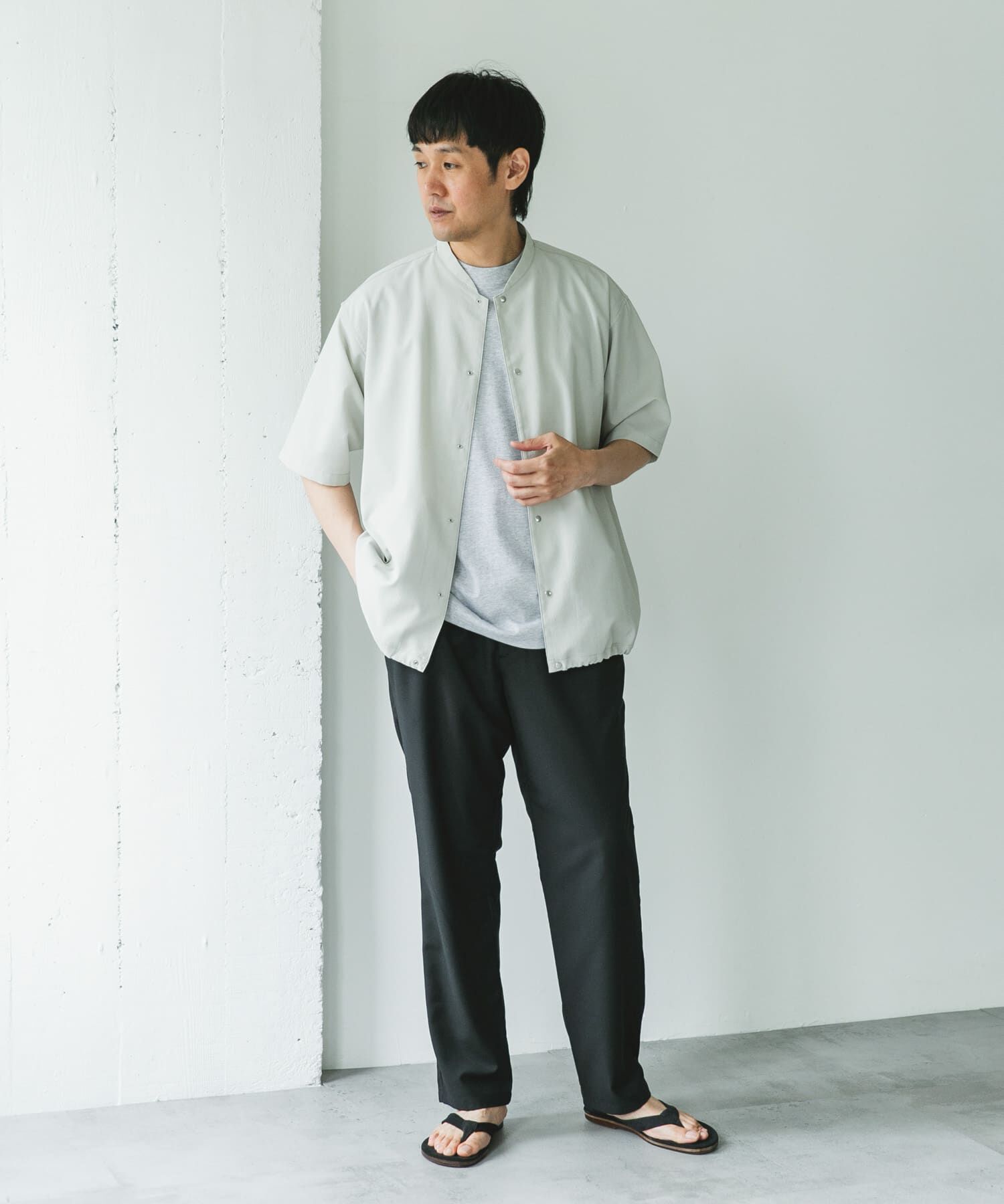 URBAN RESEARCH DOORS「『速乾/接触冷感/イージーケア』ウールライクイージートラウザー」|その他|