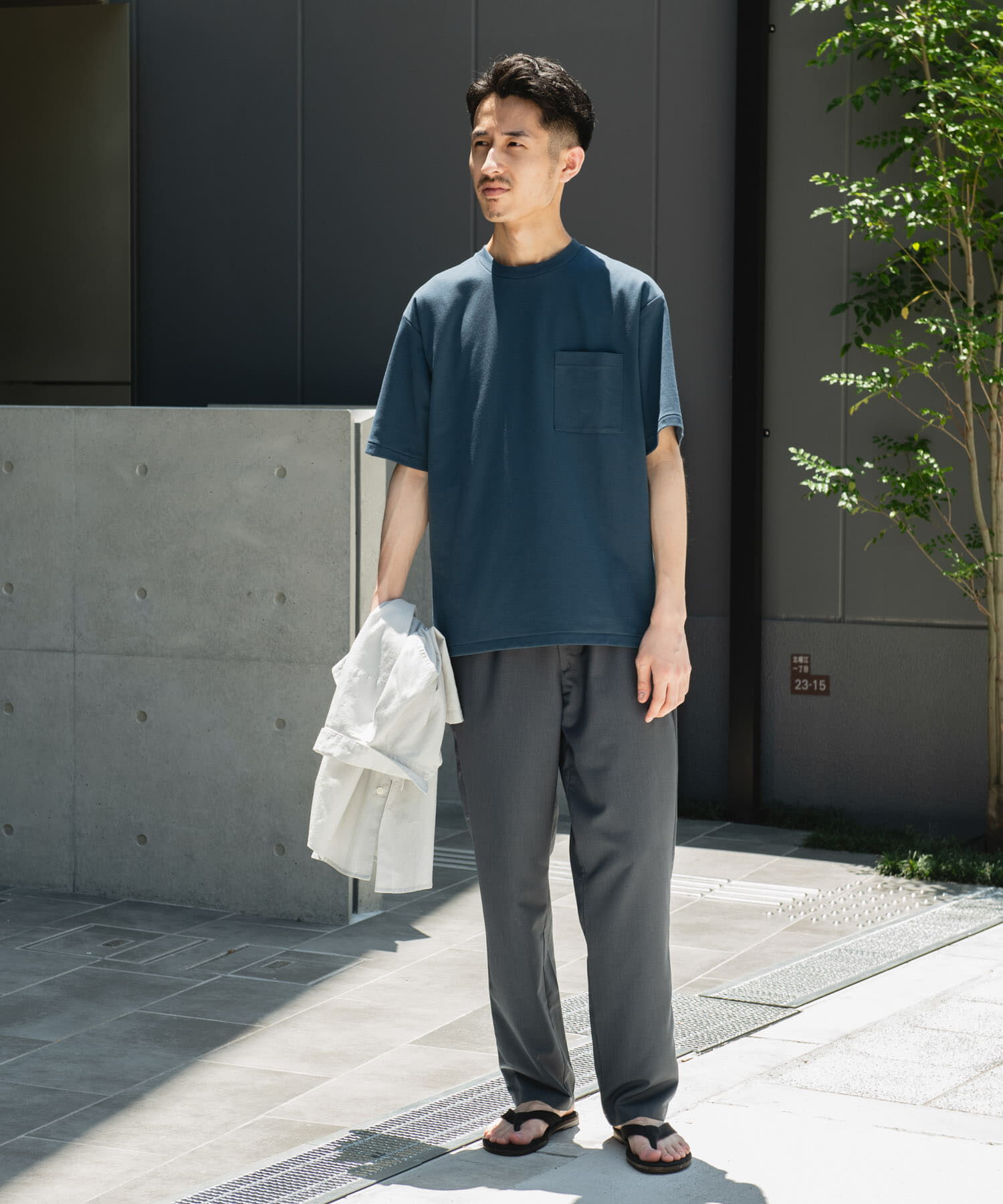 URBAN RESEARCH DOORS「『速乾/接触冷感/イージーケア』ウールライクイージートラウザー」|その他|