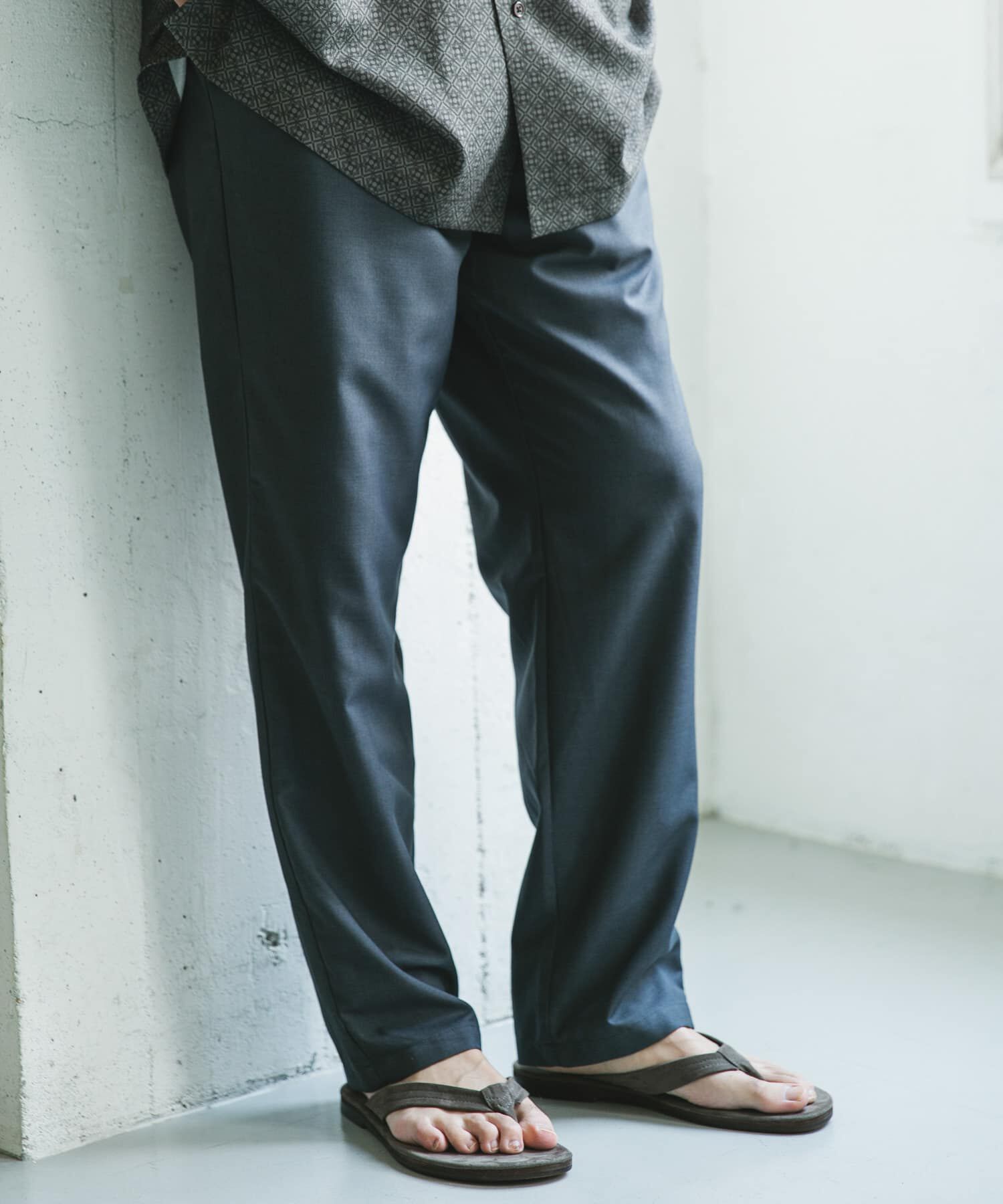 URBAN RESEARCH DOORS「『速乾/接触冷感/イージーケア』ウールライクイージートラウザー」|その他|