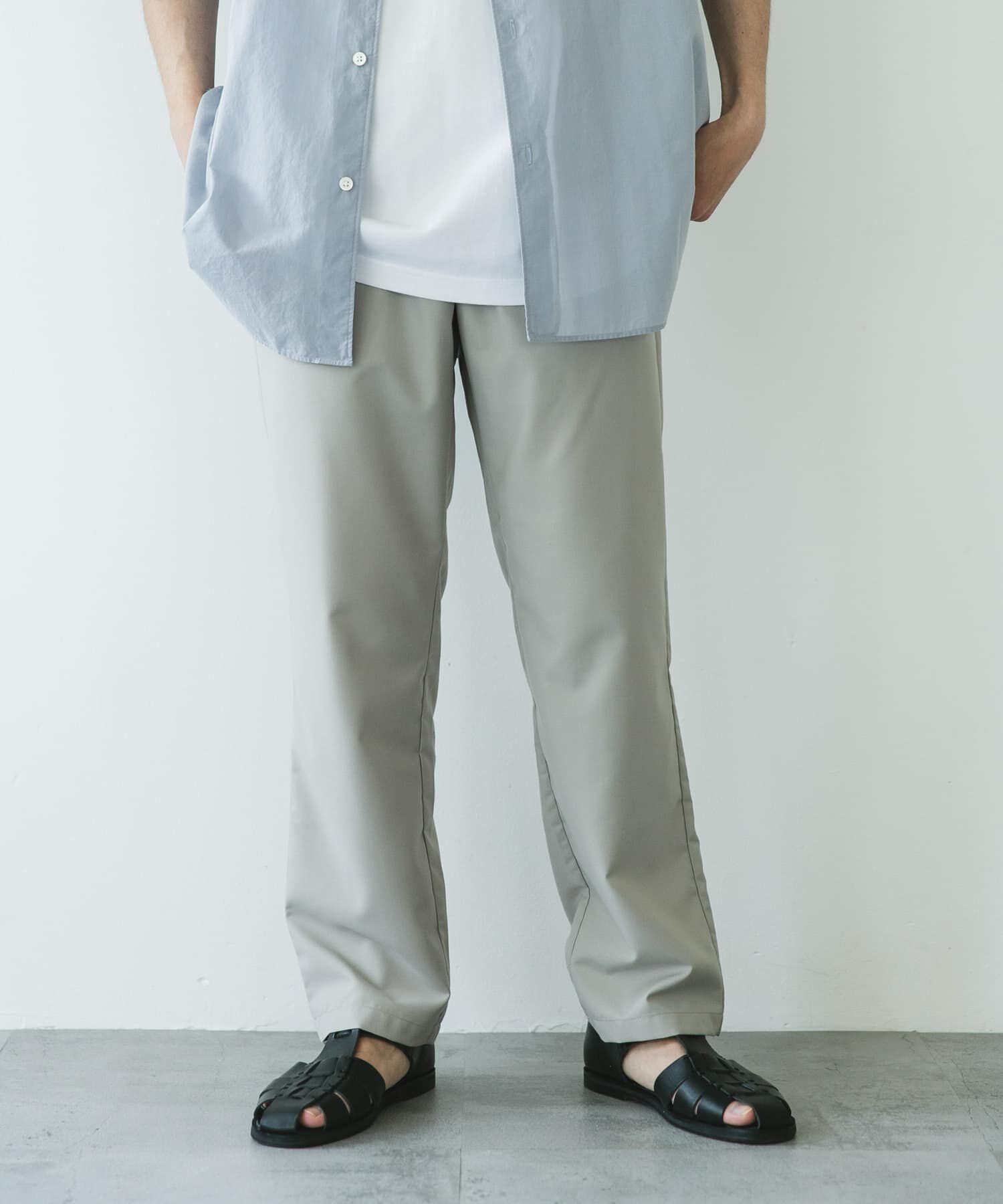 URBAN RESEARCH DOORS「『速乾/接触冷感/イージーケア』ウールライクイージートラウザー」|その他|