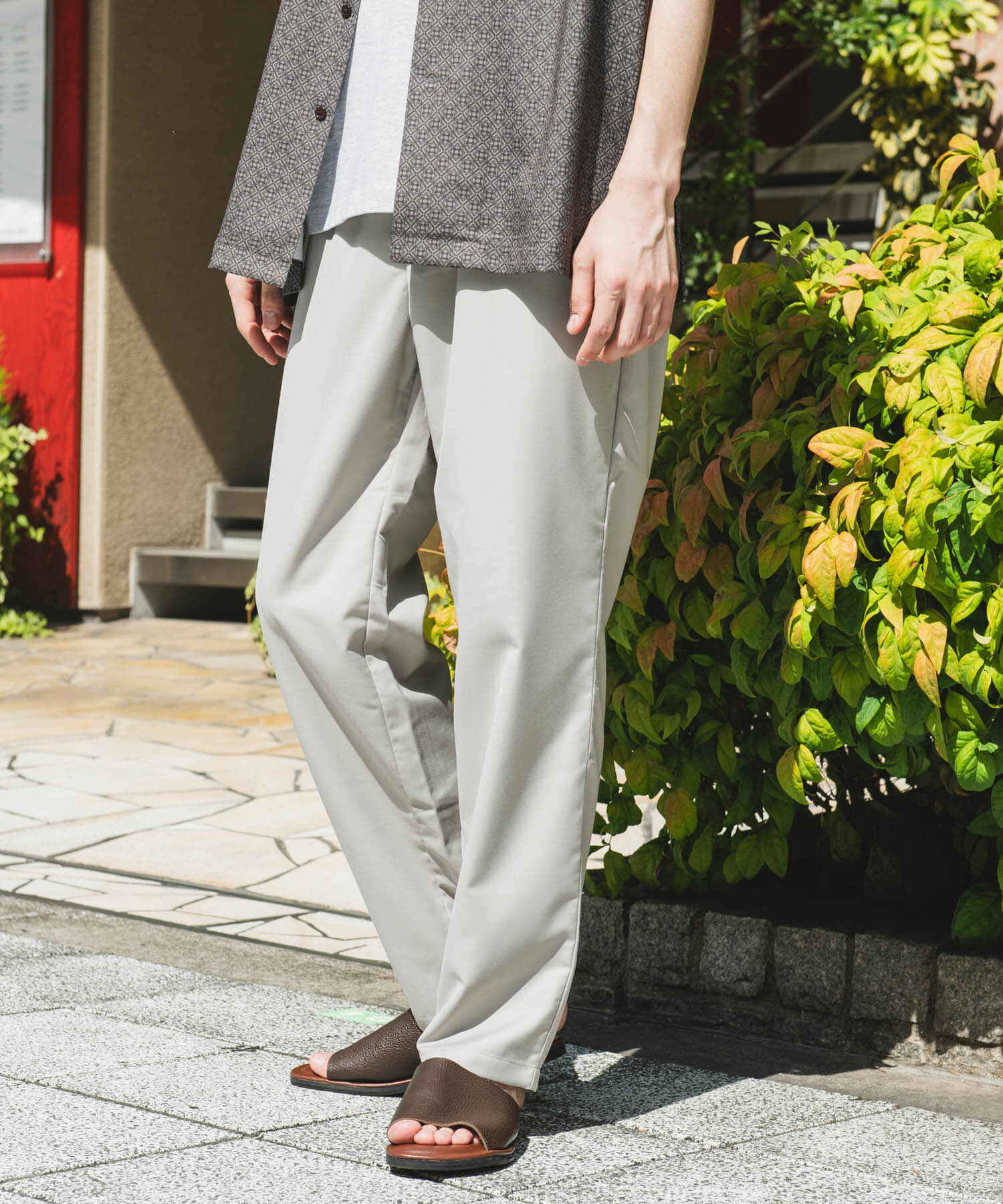 URBAN RESEARCH DOORS「『速乾/接触冷感/イージーケア』ウールライクイージートラウザー」|その他|