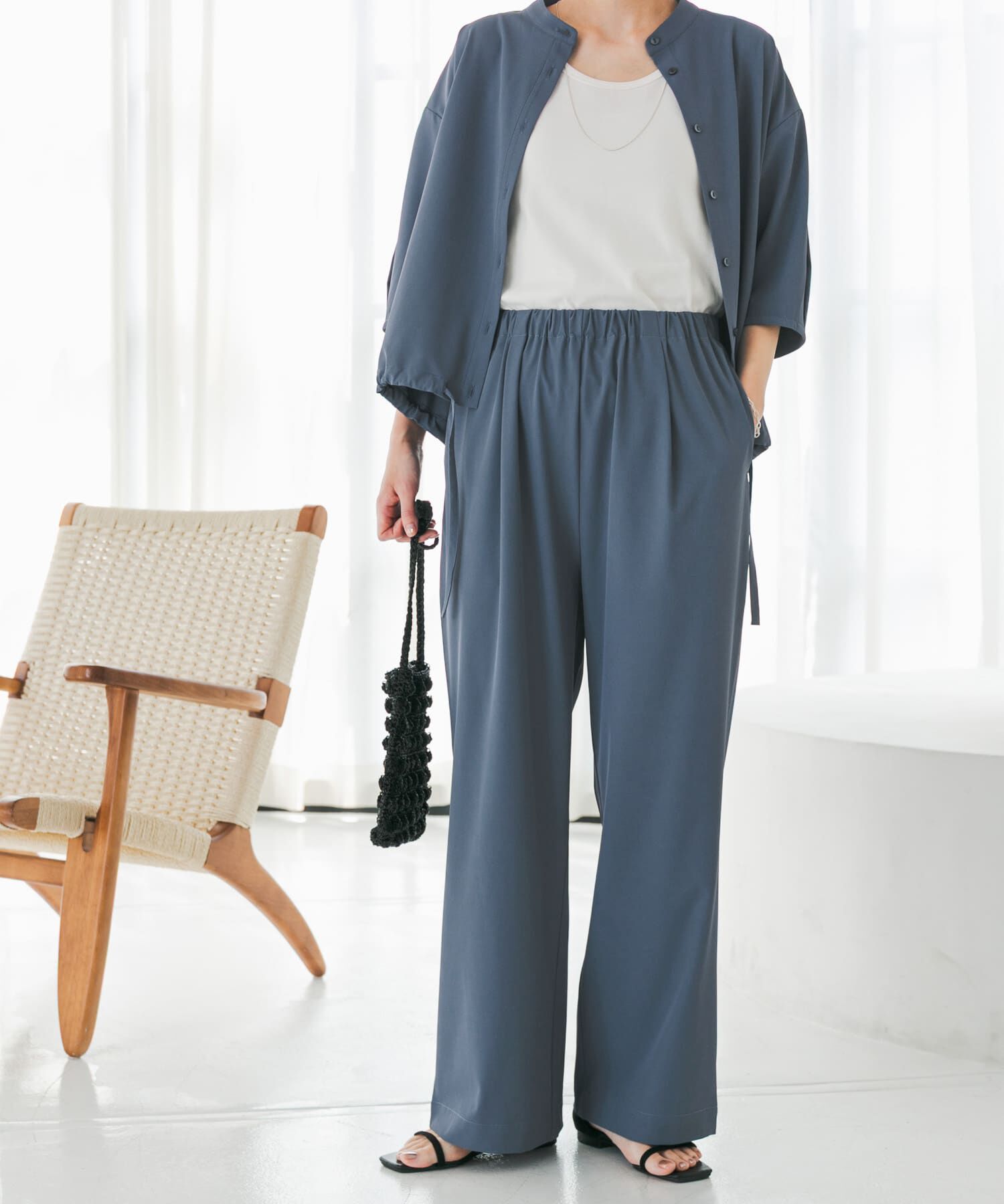 URBAN RESEARCH DOORS「『仁村紗和さん着用』『UR TECH』サマシェアストレートイージーパンツ」|その他|