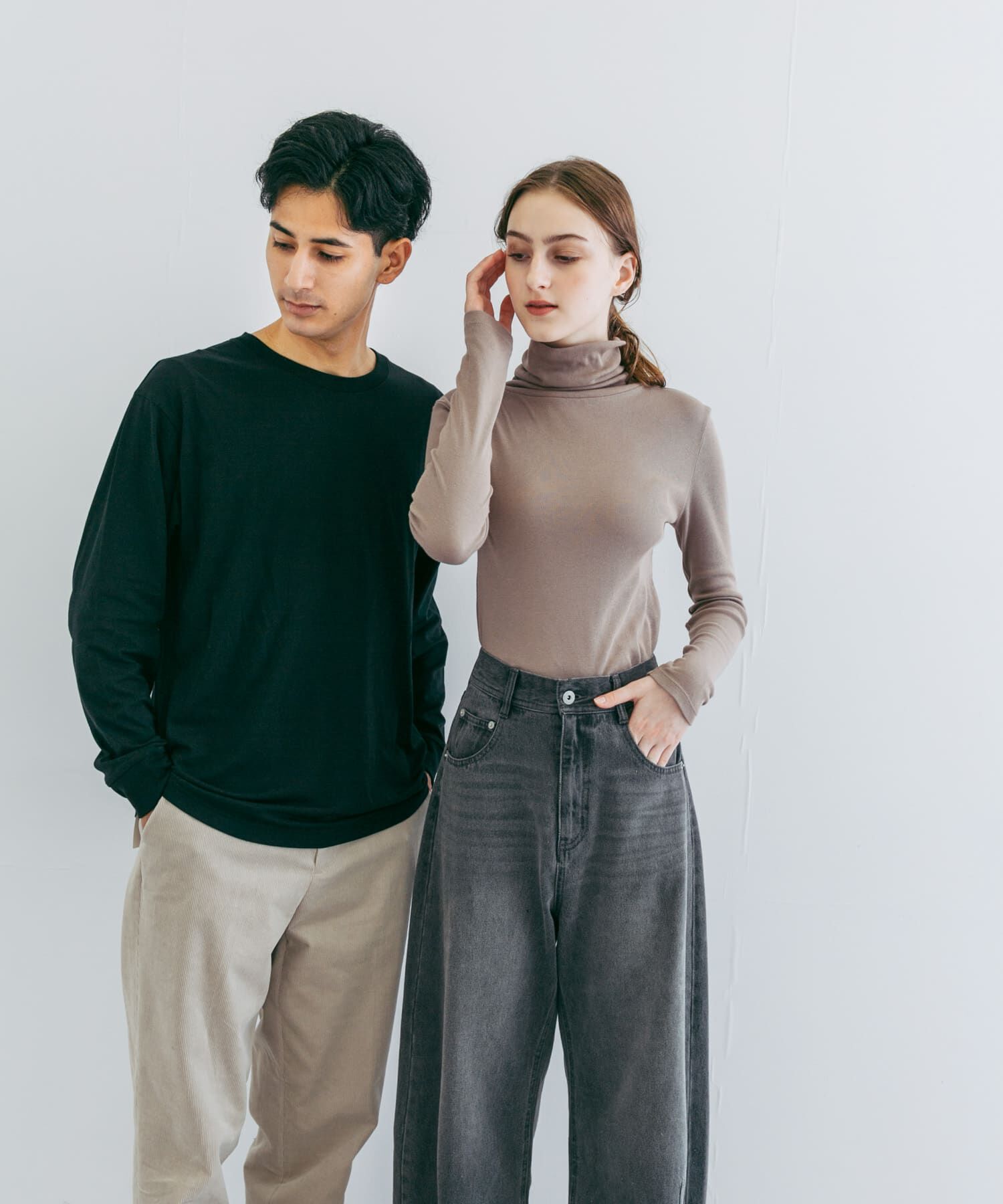 URBAN RESEARCH「『UR TECH』クルーネックロングTシャツ」|Tシャツ・カットソー|