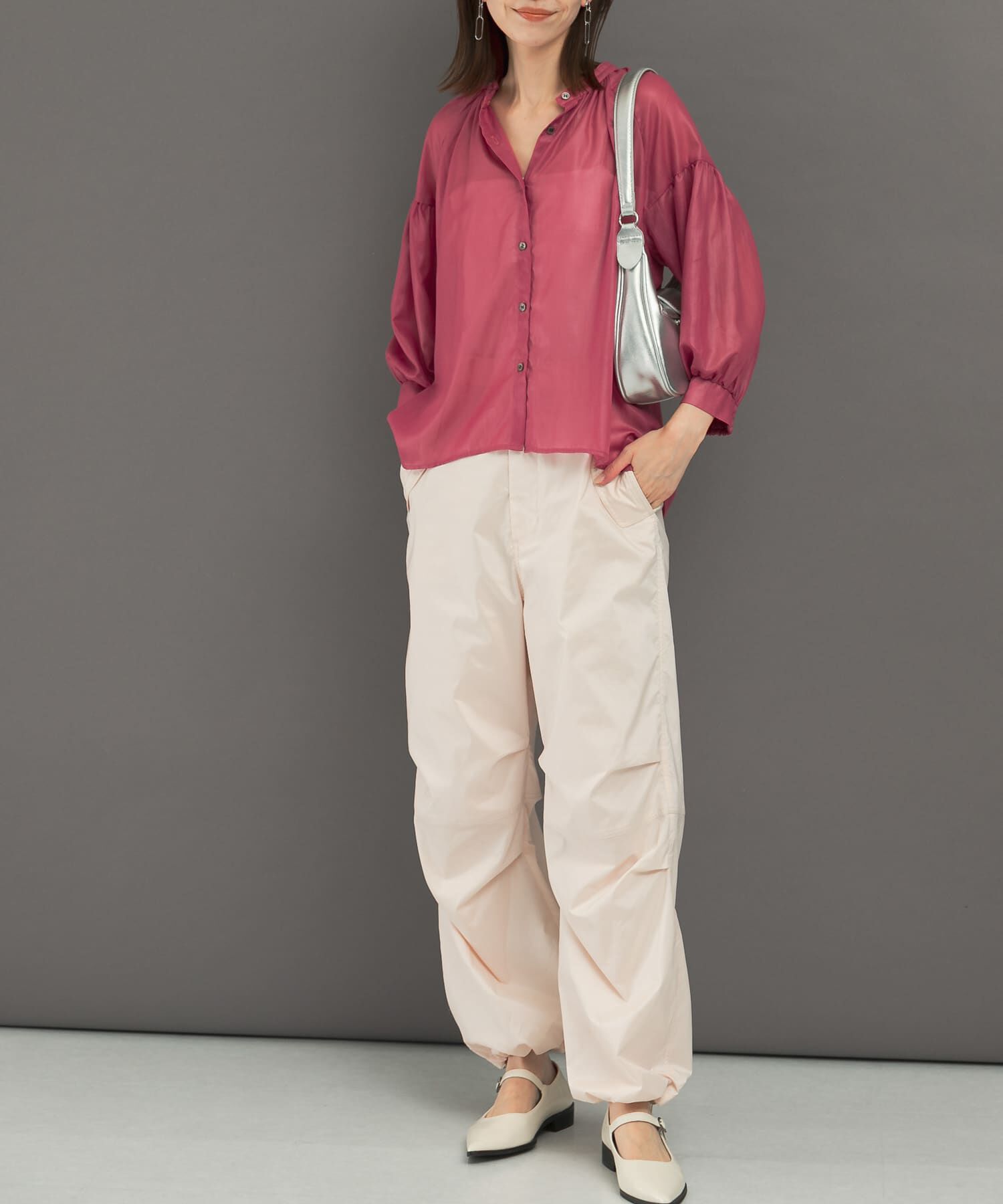 URBAN RESEARCH ROSSO「パラシュートパンツ」|その他|ピンク