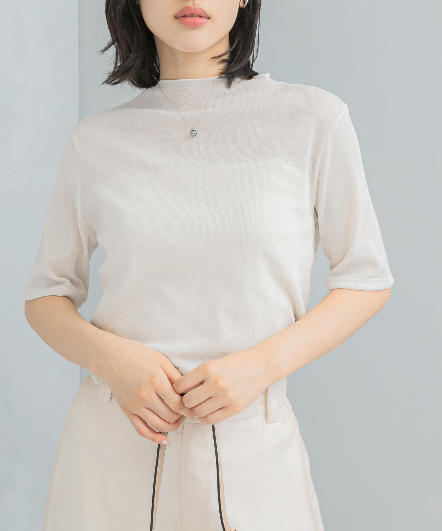 URBAN RESEARCH ROSSO「ラメシアーカットソー」|Tシャツ・カットソー|