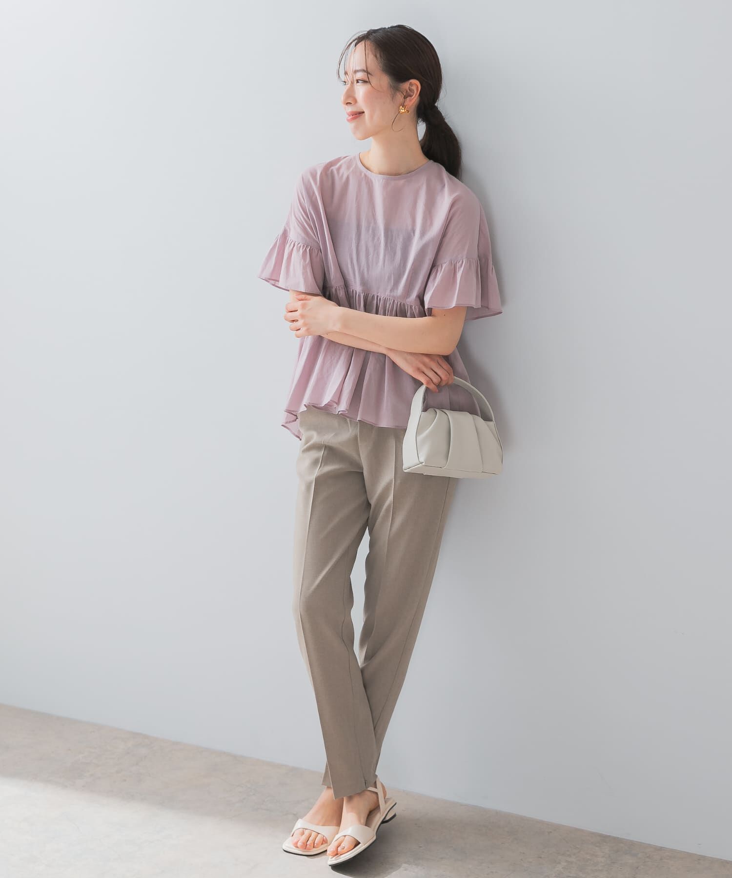 URBAN RESEARCH ROSSO「『UR TECH DRYLUXE』F by ROSSO　センタープレスストレートパンツ」|その他|