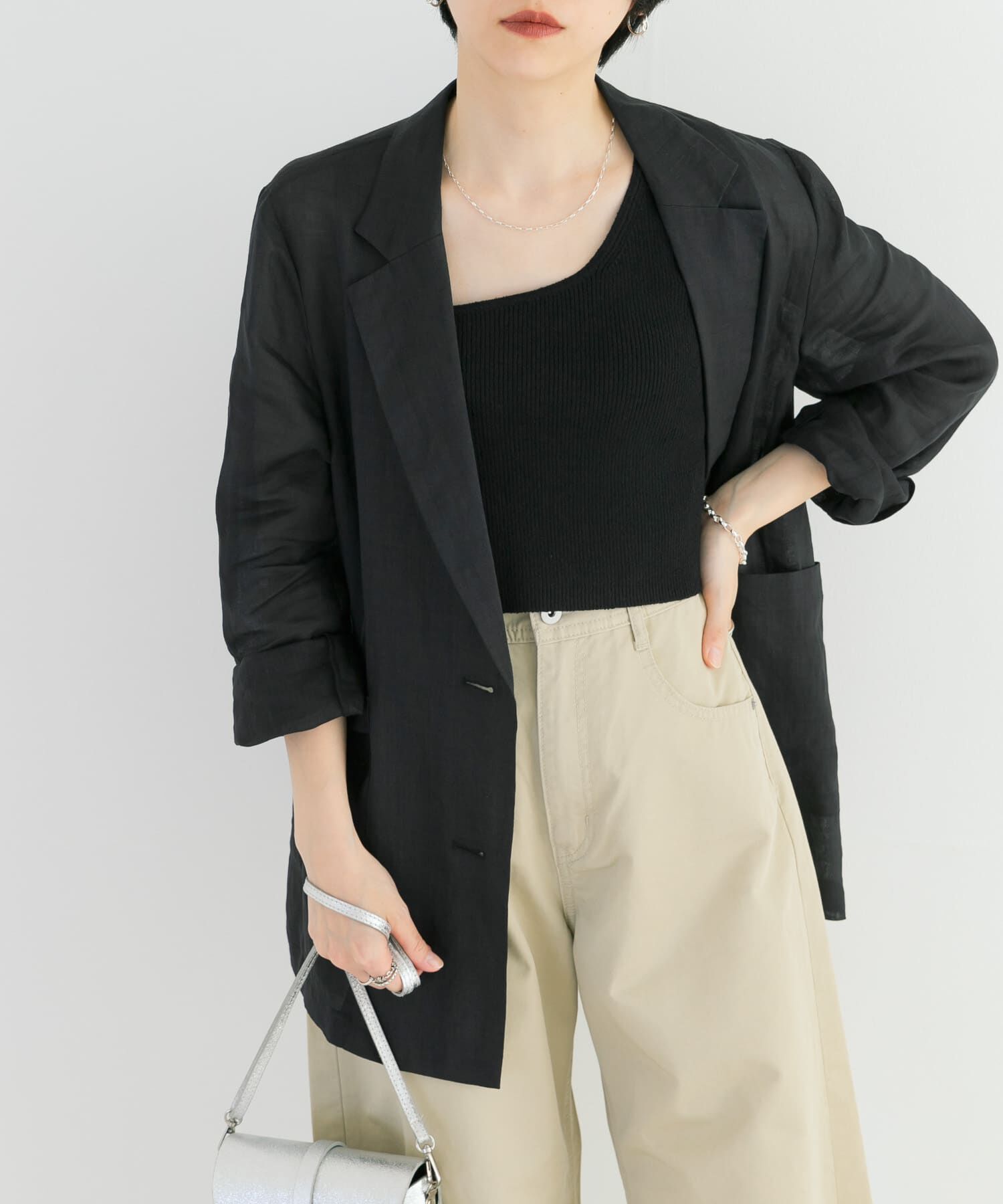 URBAN RESEARCH「ワンショルダーニットベスト」|ニット・セーター|