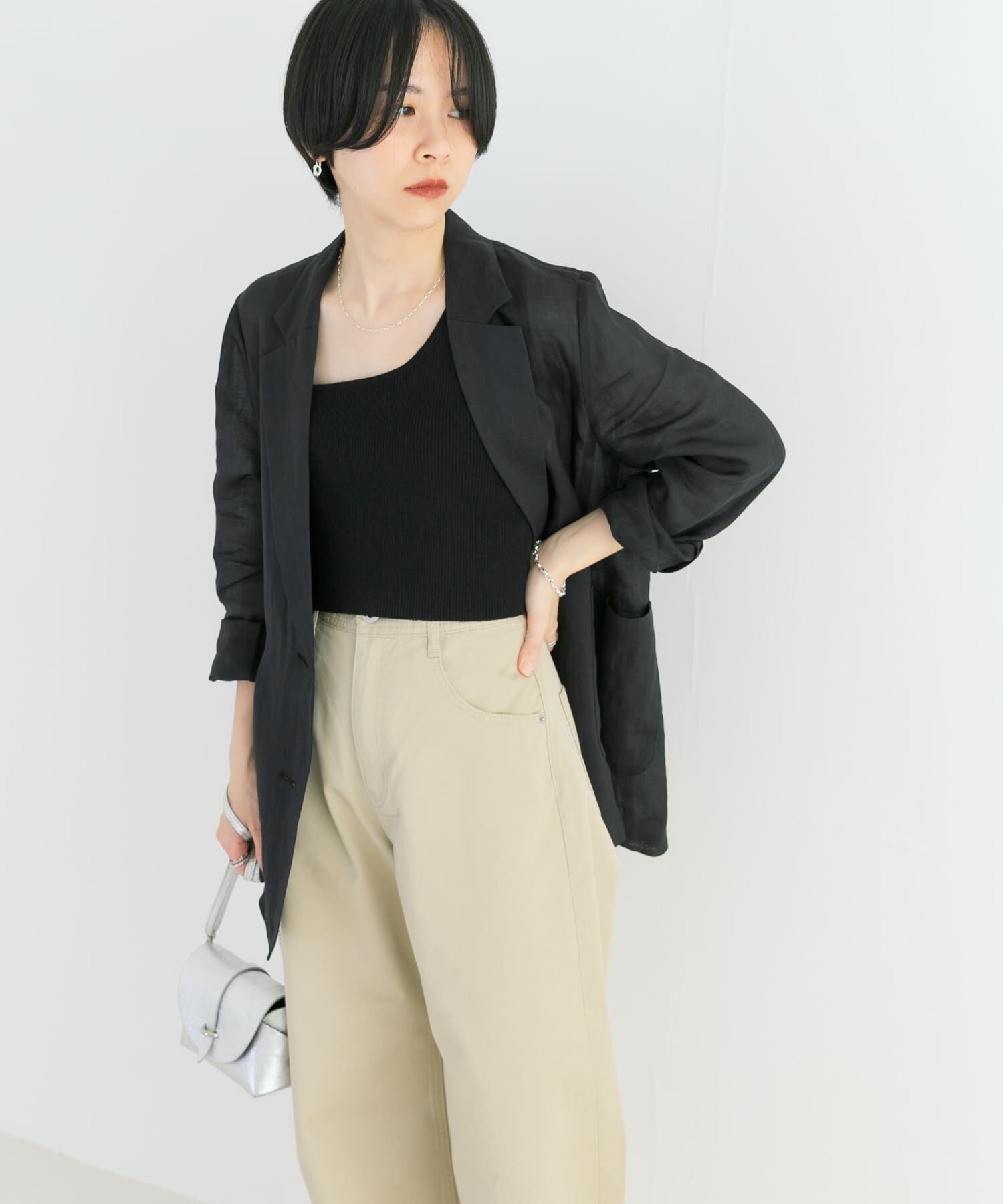 URBAN RESEARCH「ワンショルダーニットベスト」|ニット・セーター|