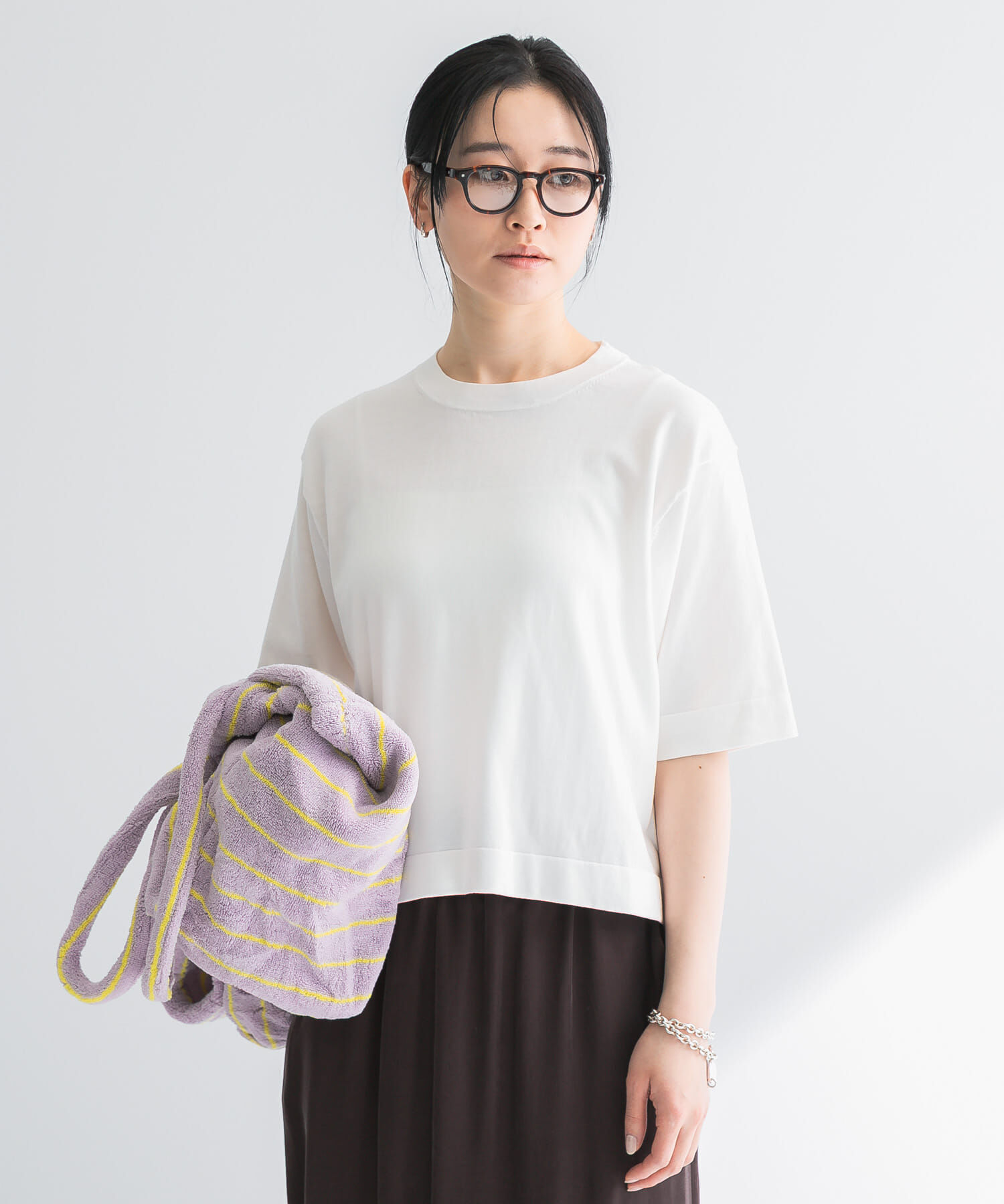 URBAN RESEARCH「new basic　ハイゲージニットTシャツ」|Tシャツ・カットソー|