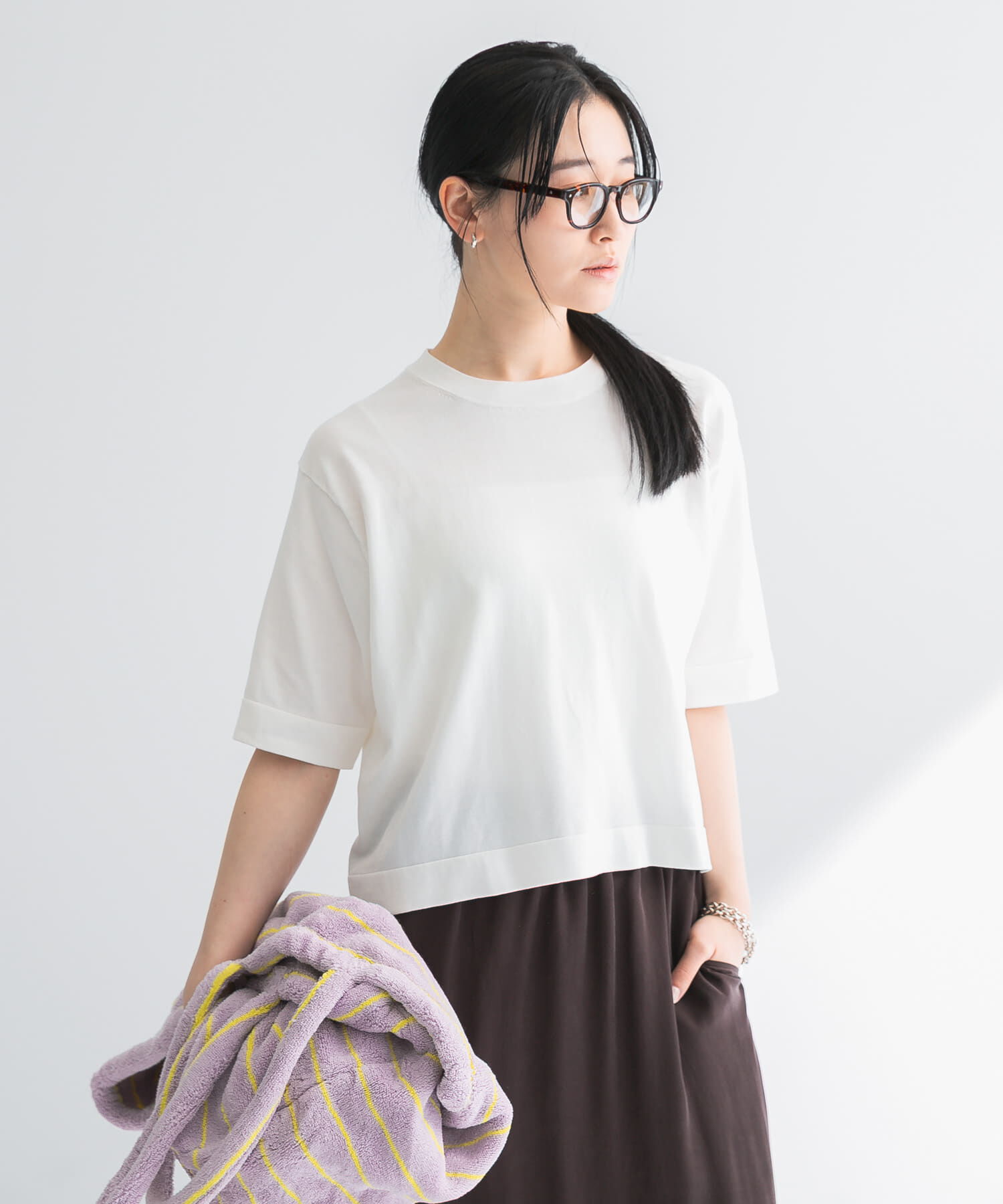 URBAN RESEARCH「new basic　ハイゲージニットTシャツ」|Tシャツ・カットソー|