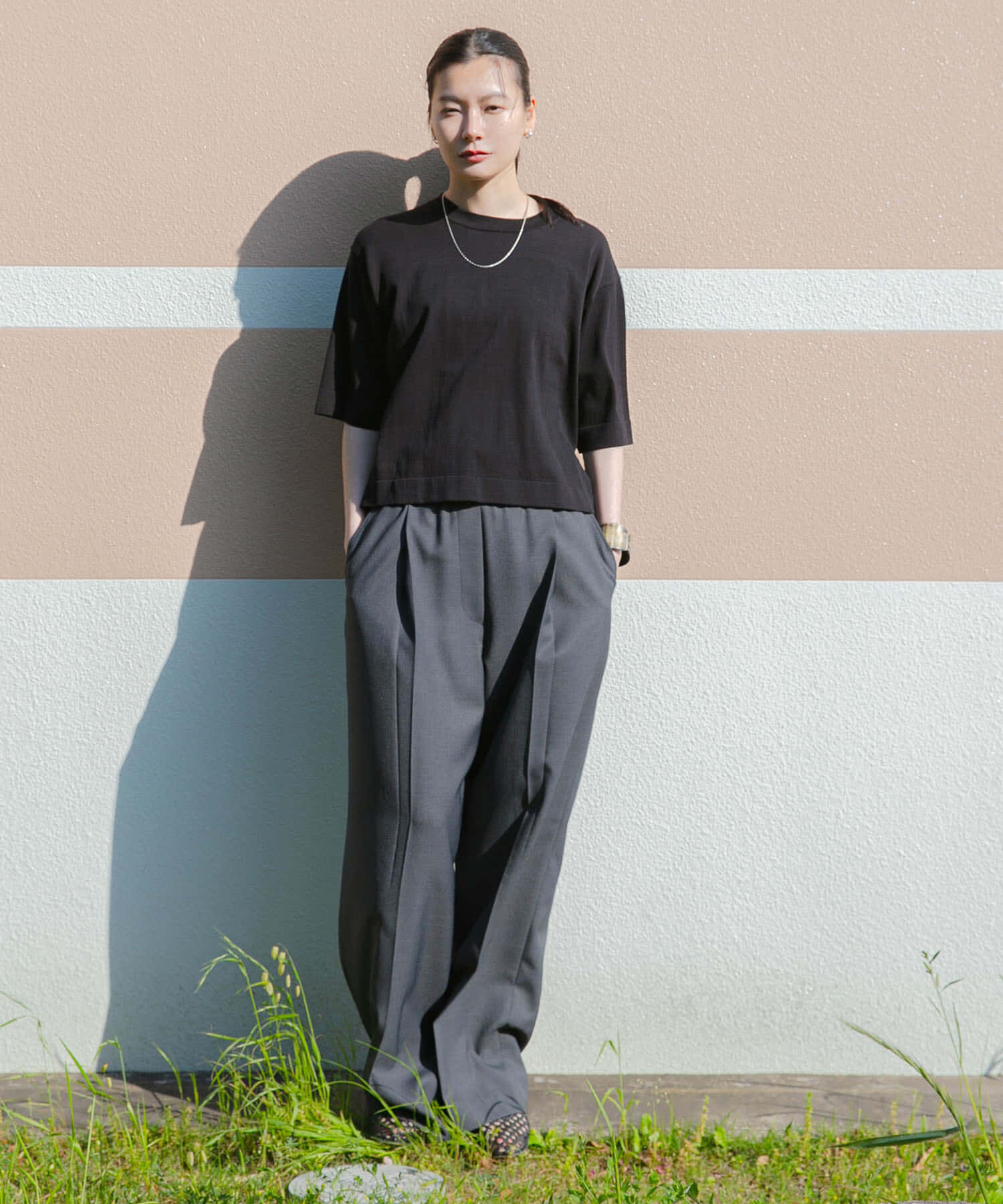 URBAN RESEARCH「new basic　ハイゲージニットTシャツ」|Tシャツ・カットソー|